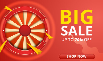 Big sale discount banner template promotion
