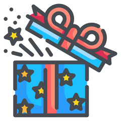 gift box line icon