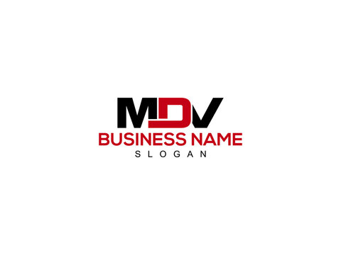 Letter MDV Logo Icon Vector Image Design For Company or Business