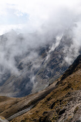 clouds over the mountain
