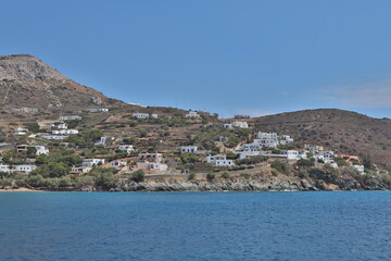 Fototapeta na wymiar This is Gkini in Syros island in Greece.