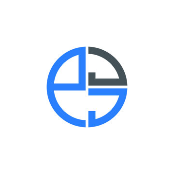 PJJ logo PJJ icon PJJ vector PJJ monogram PJJ letter PJJ minimalist PJJ triangle PJJ hexagon Circle Unique modern flat abstract logo design 