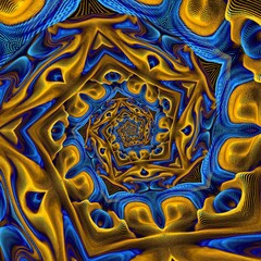 Fluid Art. Abstract colorful background, wallpaper, texture. Mixing paints. Modern art. Marble texture. Dream. İmagination, Mandala.