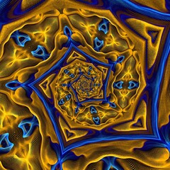 Fluid Art. Abstract colorful background, wallpaper, texture. Mixing paints. Modern art. Marble texture. Dream. İmagination, Mandala.