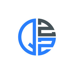 QZZ logo QZZ icon QZZ vector QZZ monogram QZZ letter QZZ minimalist QZZ triangle QZZ hexagon Circle Unique modern flat abstract logo design 