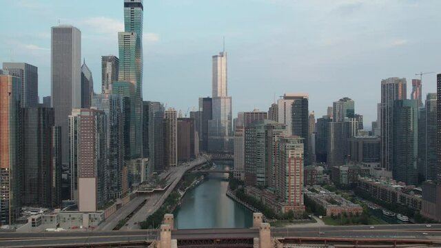Chicago Drone 4K Trump Tower