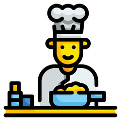 chef line icon