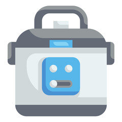 rice cooker flat icon