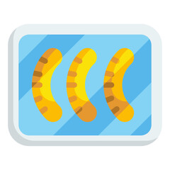 sausage flat icon