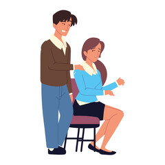 businessman with office worker