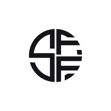 SFF logo SFF icon SFF vector SFF monogram SFF letter SFF minimalist SFF triangle SFF hexagon Circle Unique modern flat abstract logo design 