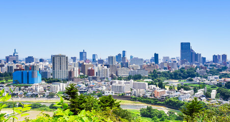 Obraz premium 仙台 仙台城跡から眺望 ワイド