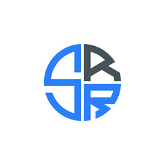 SRR logo SRR icon SRR vector SRR monogram SRR letter SRR minimalist SRR triangle SRR hexagon Circle Unique modern flat abstract logo design 