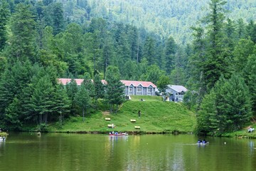 Fototapeta premium Beautiful view of Banjosa lake Azad Kashmir Pakistan