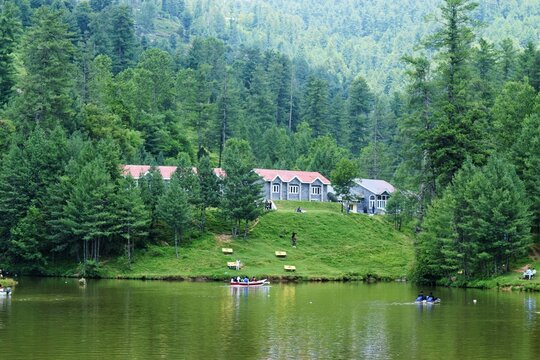 Beautiful view of Banjosa lake Azad Kashmir Pakistan