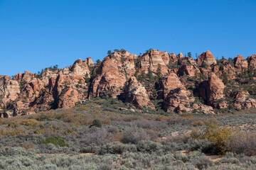 Sandstone Rock Landscape in Utah