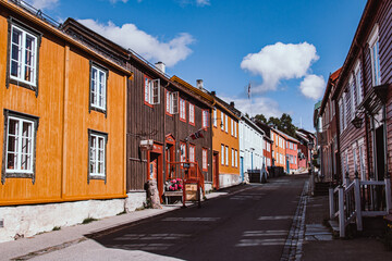 Naklejka na ściany i meble Røros, Norway.