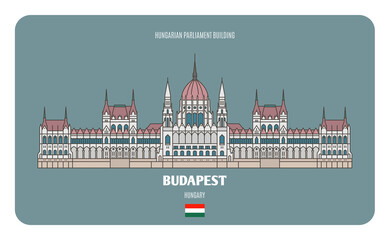 Fototapeta premium Hungarian Parliament Building in Budapest, Hungary