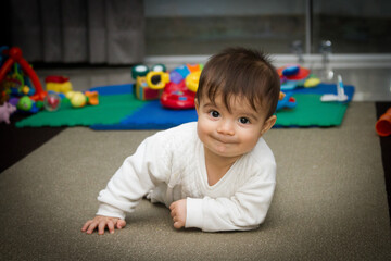 Baby crawling 