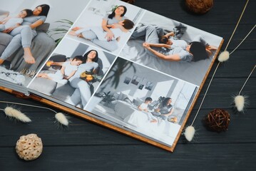 Premium Photo book Family, Great Size, Wooden Cover, Solid Pages, Quality Printing.