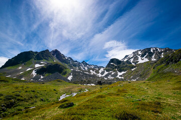 Fototapeta na wymiar alpin scenery during summertime (Vorarlberg, Austria)