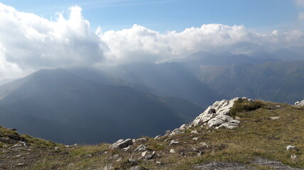 view of the mountains