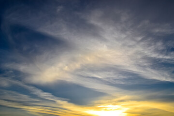 Obraz premium 黄昏時の空