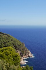 Fototapeta na wymiar Views from the St Sebastià 's far, Costa Brava, Spain 