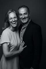 Beautiful happy commercial love couple