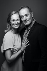 Beautiful happy commercial love couple