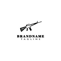 gun design logo template icon vector illustration