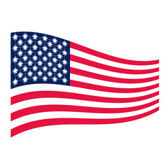 United States of America Flag vector.