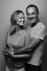 Beautiful happy commercial love couple