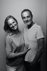 Beautiful happy commercial love couple