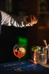 Classic and modern cocktails in the dark Dublin 2021
