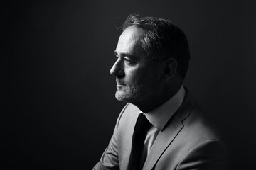 Portrait of a beautiful mature man