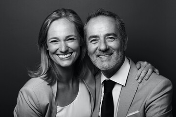 Beautiful happy commercial love couple