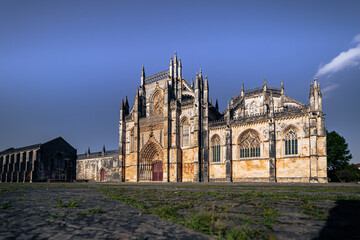 Obraz premium Batalha - June 22, 2021: The Majestic Batalha Monastery, Portugal