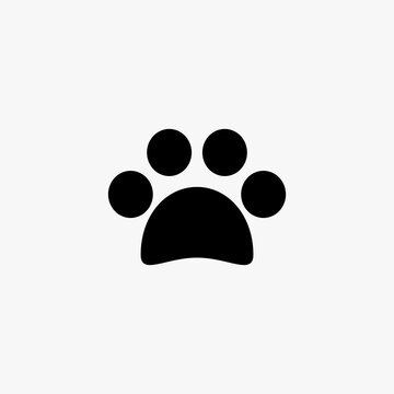 dog footprints icon vector design on white background