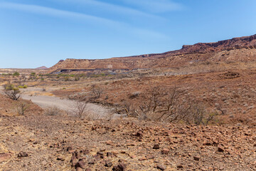 Landschaft bei den Orgelpfeifen, Namibia