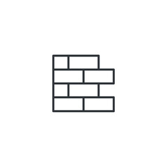 isolated wall sign icon, vector illustration