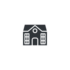 isolated house sign icon, vector illustration