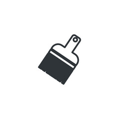 isolated paint brush sign icon, vector illustration