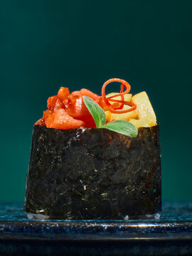 asian cusine food japanese sushi gunkan
