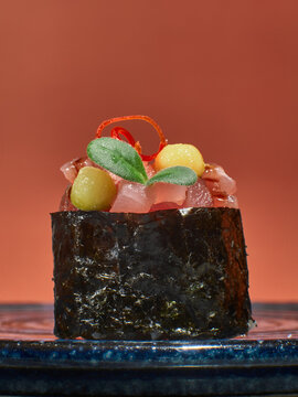 asian cusine food japanese sushi gunkan