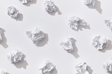 Closeup of crumpled paper background