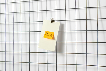 Paper sticker with word Idea