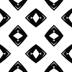 floral seamless pattern background.Geometric ornament for wallpapers and backgrounds. Black and white pattern.