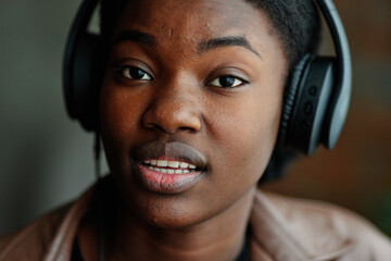 Portrait of female interviewer 