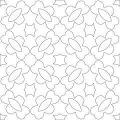 Vector geometric pattern. Repeating elements stylish background abstract ornament for wallpapers and backgrounds. Black and white colors 